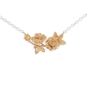 Bronze Wild Rose Festoon Necklace
