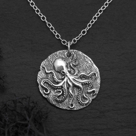 Sterling Silver Octopus Necklace