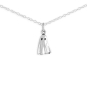 Nina Designs Sterling Silver 3D Ghost Necklace