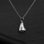 Nina Designs Sterling Silver 3D Ghost Necklace