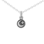 Sterling Silver Tiny Moon and Star Coin Necklace