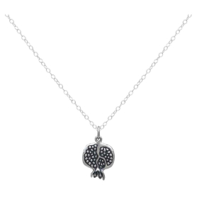 Sterling Silver 18 Inch Pomegranate Necklace
