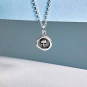 Nina Designs Sterling Silver Wax Seal Skull Necklace beauty shot