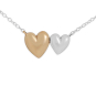 Nina Designs Mixed Metal Puffy Hearts Festoon Necklace