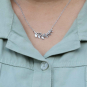 Sterling Silver Laurel Wreath Festoon Necklace