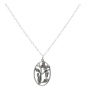 Sterling Silver Butterfly Metamorphosis Necklace Front View