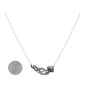 Sterling Silver Dimensional Jellyfish Festoon Necklace with Dime