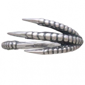 Sterling Silver Adjustable Bird Claw Ring