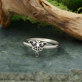 Sterling Silver Mini Luna Moth Ring DISCONTINUED