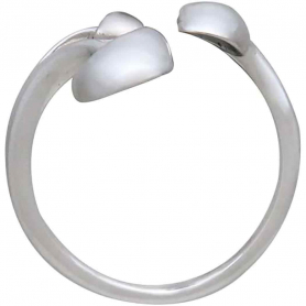 Sterling Silver Adjustable Three Mushroom Ring