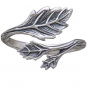 Sterling Silver Adjustable Leaf Ring