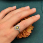 Mixed Metal Daisy Ring
