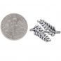 Sterling Silver Adjustable Sprig Leaf Ring