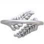 Sterling Silver Adjustable Sprig Leaf Ring
