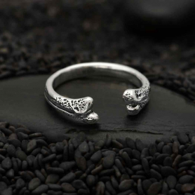 Sterling Silver Adjustable Bone Ring