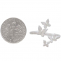 Sterling Silver Adjustable Butterfly Cluster Ring