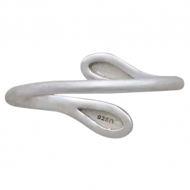 Sterling Silver Adjustable Teardrop Ring