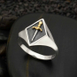 Sterling Silver Sword Signet Ring