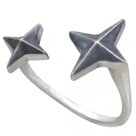 Sterling Silver Adjustable North Star Ring