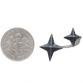 Sterling Silver Adjustable North Star Ring