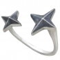 Sterling Silver Adjustable North Star Ring
