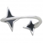 Sterling Silver Adjustable North Star Ring