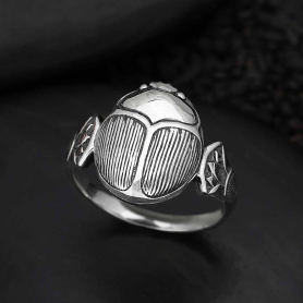 Sterling Silver Scarab Ring