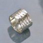 Sterling Silver Ring - Super Wide 12mm Hammered Ring
