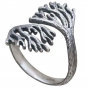 Sterling Silver Adjustable Sea Coral Ring