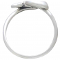 Sterling Silver Adjustable Moon and Bat Ring