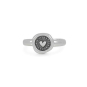 Nina Designs Sterling Silver Wax Seal Heart Ring
