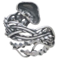 Sterling Silver Adjustable Jellyfish Ring Back View
