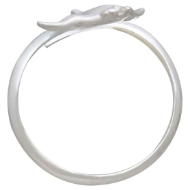 Sterling Silver Adjustable Stingray Ring Top View