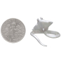 Sterling Silver Adjustable Stingray Ring with Dime