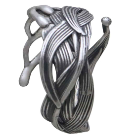 Sterling Silver Adjustable Kelp Ring Side View