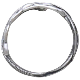 Sterling Silver Adjustable Kelp Ring Top View