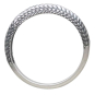 Sterling Silver Adjustable Dragon Scale Ring Top View