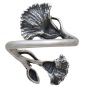 Adjustable Carnation Ring - January Birth Flower Back View