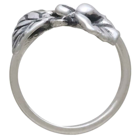 Morning Glory Ring -September Birth Flower Top View