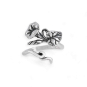 Nina Designs Silver Adjustable Morning Glory Ring -September Birth Flower