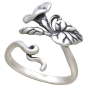 Morning Glory Ring -September Birth Flower Three Quarter View