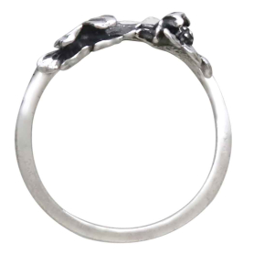 Adjustable Cosmo Ring - October Birth Flower Top View