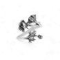 Nina Designs Sterling Silver Adjustable Cosmo Ring - October Birth Flower