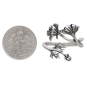 Adjustable Cosmo Ring - October Birth Flower with Dime