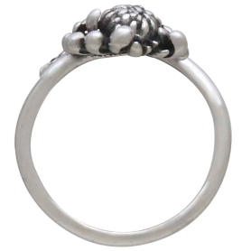 Chrysanthemum Ring - November Birth Flower Top View