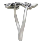 Sterling Silver Adjustable Laurel Wreath Ring Side View