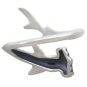Sterling Silver Adjustable Hammerhead Shark Ring Back View