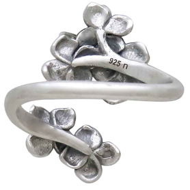 Hydrangea Bypass Ring Back View