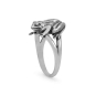 Nina Designs Sterling Silver Dimensional Frog Ring