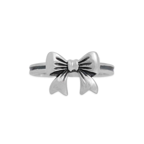 Nina Designs Sterling Silver Dimensional Bow Ring